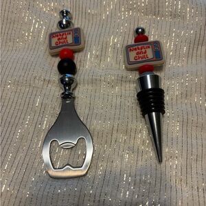 Netflix and Chill Bottle Opener and Stopper Set